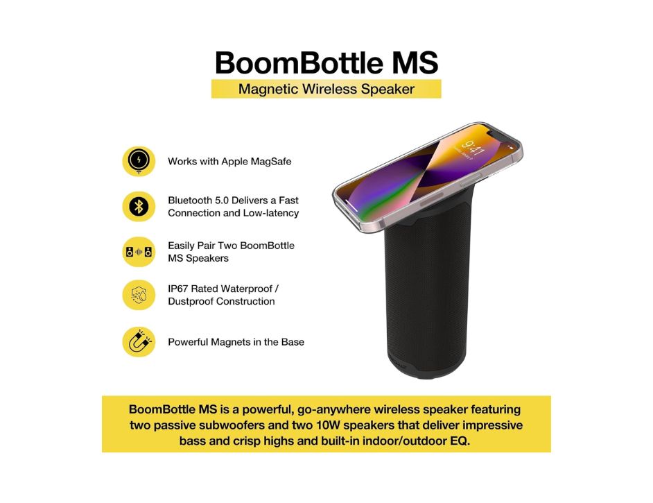 SCOSCHE Boombottle Speaker Black | eBay